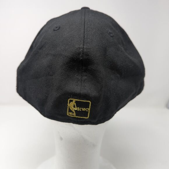 Golden State Warriors Hat Gold And Black New Era 7 5/8 100% Wool - Picture 5 of 11